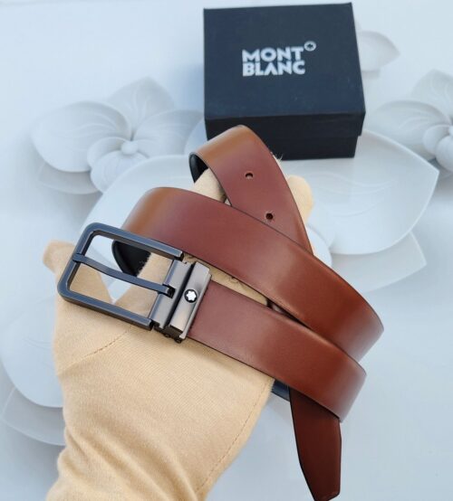 Mont Blanc Leather Reversible Belt (SQ) - Image 3