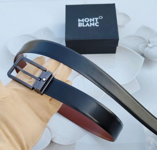 Mont Blanc Leather Reversible Belt (SQ)