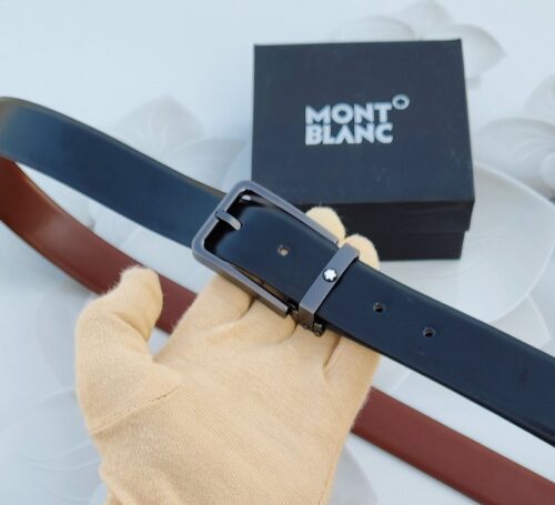 Mont Blanc Leather Reversible Belt (SQ) - Image 2