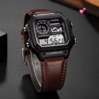 Casio Illuminator Leather AE-1200WHD (B)