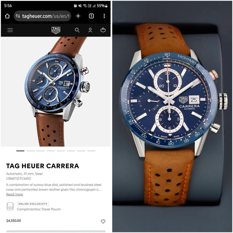 Tag Heuer Carrera Chronograph Formula 1 Brown Leather (BL) - Image 2