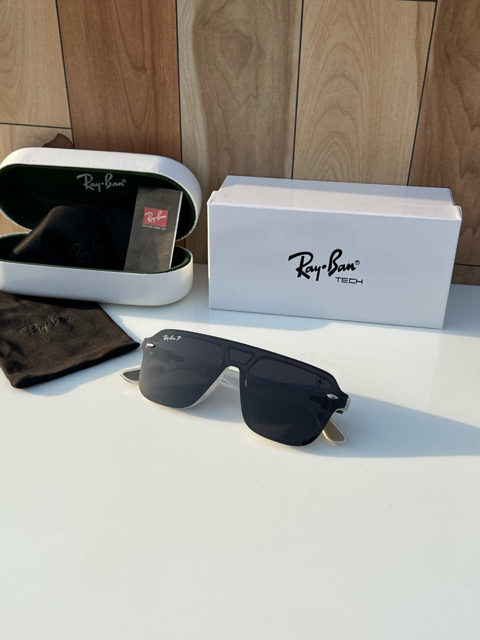 RayBan Sqaure RB (B-W) - Image 3