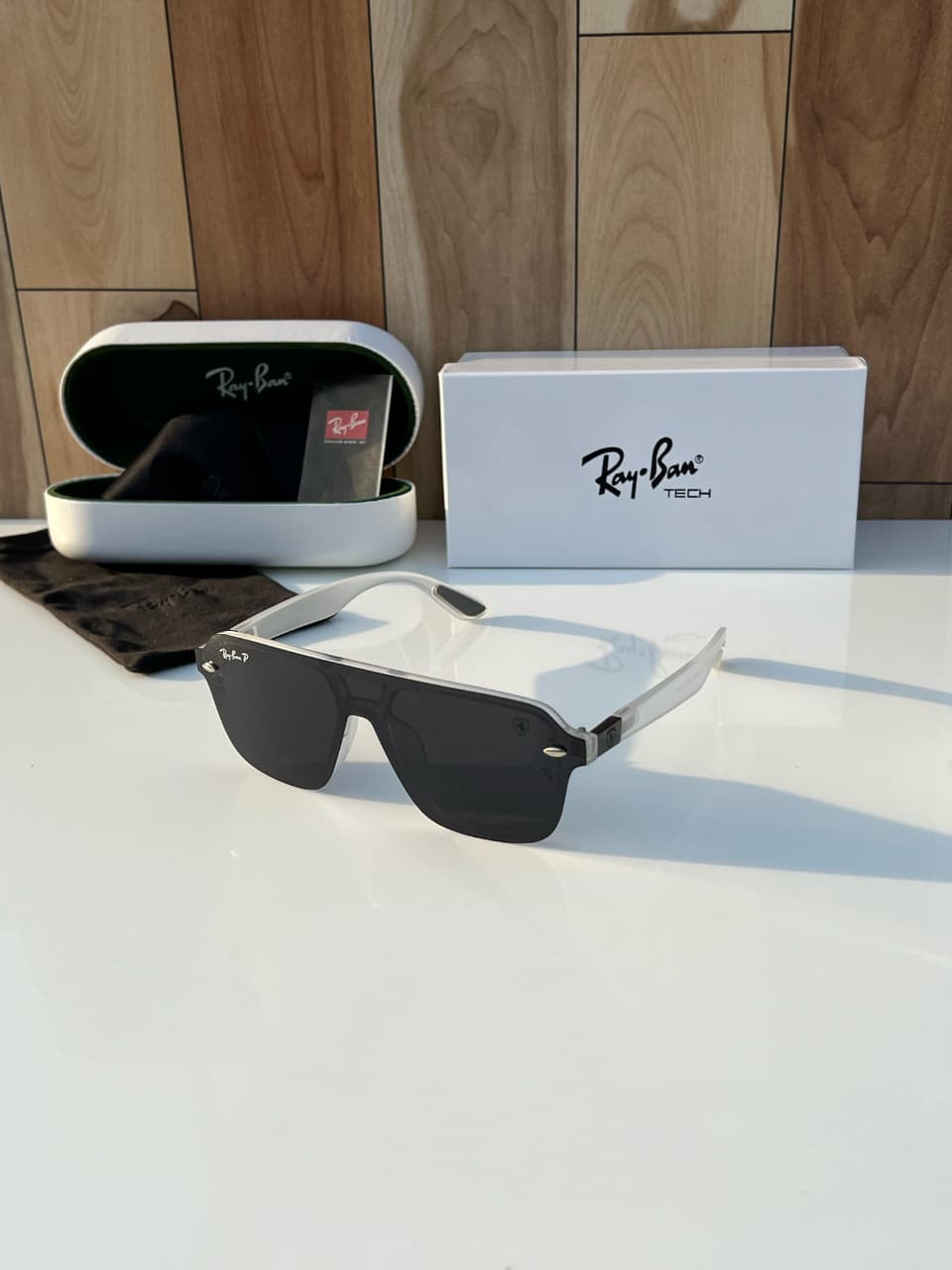 RayBan Sqaure RB (B-W) - Image 4