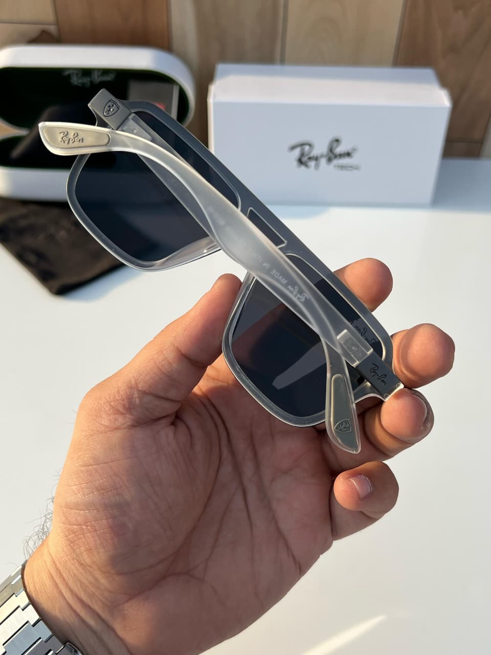 RayBan Sqaure RB (B-W) - Image 5