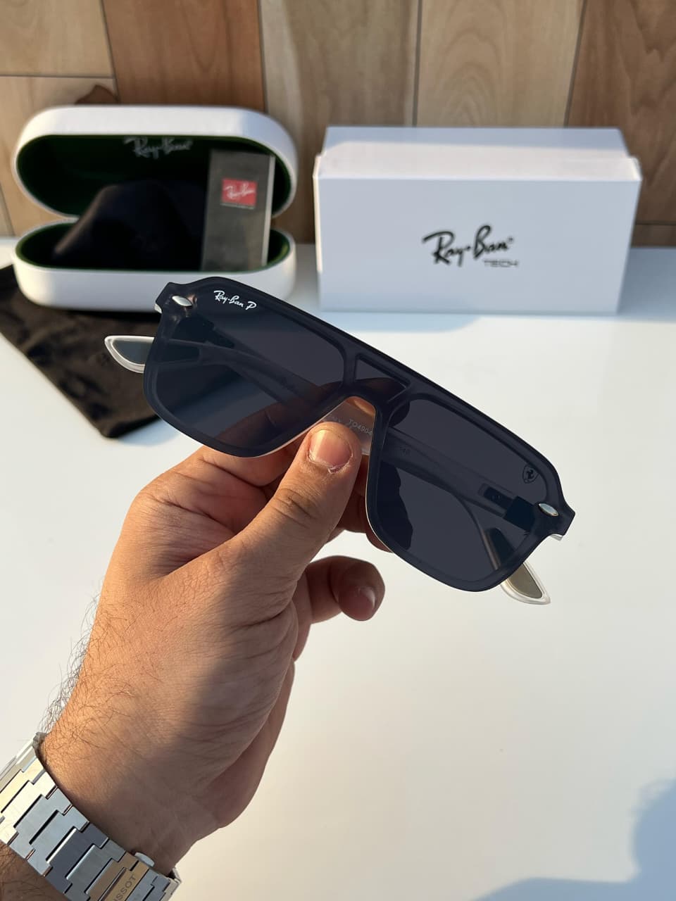 RayBan Sqaure RB (B-W) - Image 2