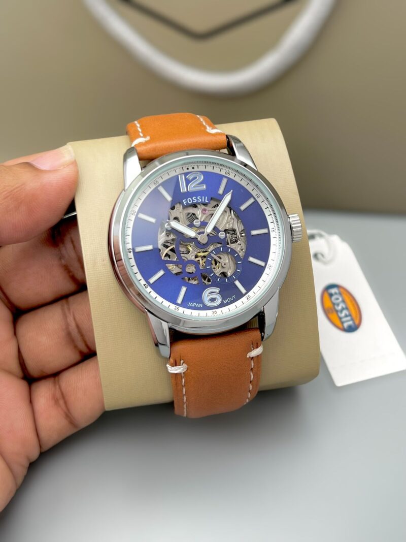 Fossil Heritage Automatic Leather (BRO-BL)