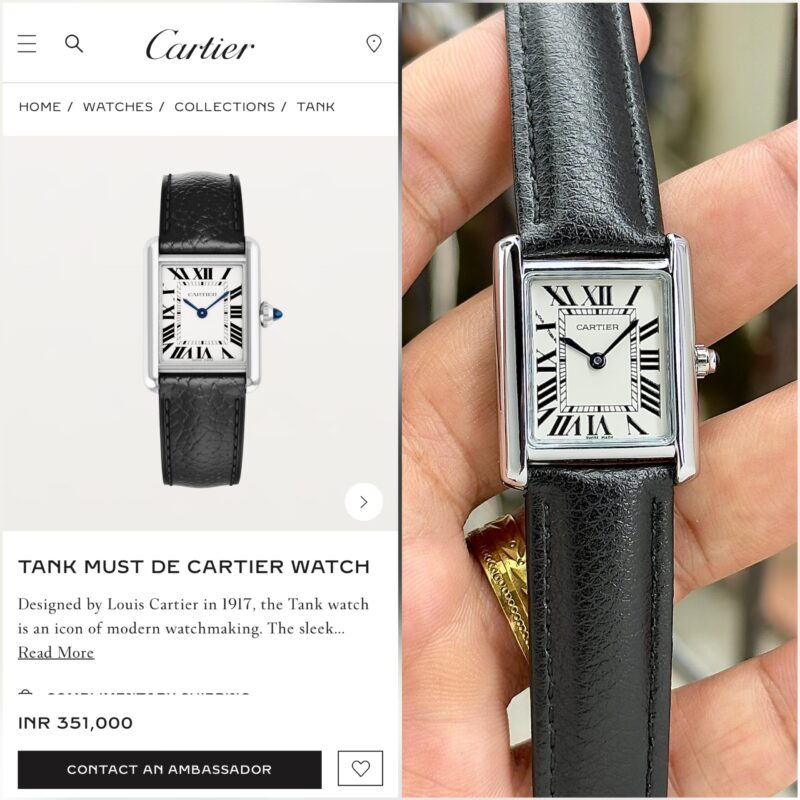 Cartier Tank Must Solar Beat Leather (SQ-BL) - Image 3