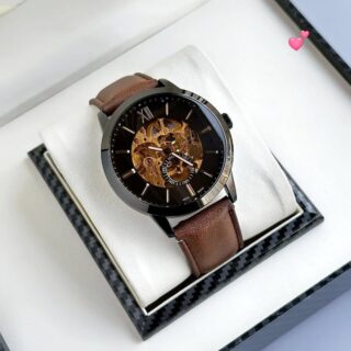 Fossil Roman Figures Rotating Tourbillon Leather (LBRO)